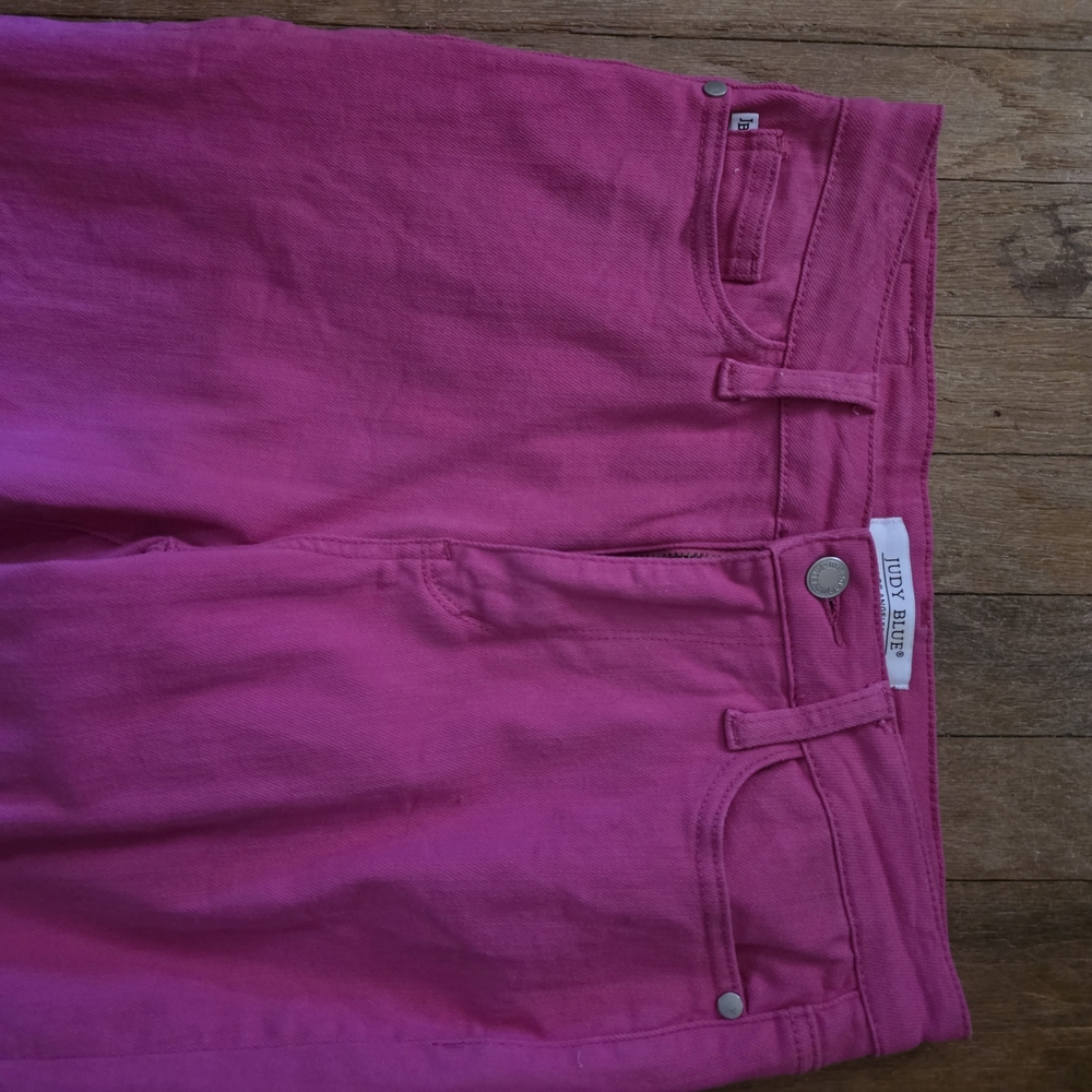 Judy Blue Bright Pink Denim
